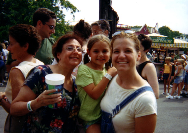 Dee Emily and Tracy are all smiles at Kennywood