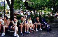 Who needs to actually go on the rides when you can just sit